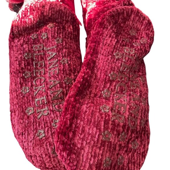 Cozy Chenille Pom Pom Slipper Socks And Multicolor Fuzzy Scarf Set Winter Gift - Picture 8 of 9